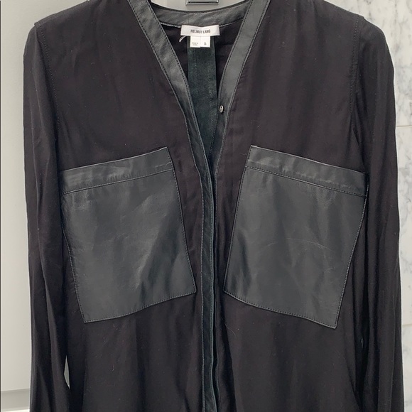 Helmet Lang  leather top - Picture 3 of 4